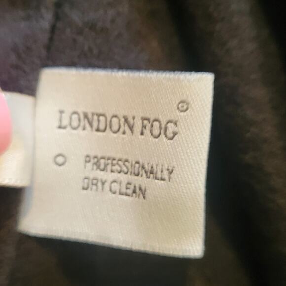 London‎ Fog Dark Tan Men Trench Coat 42 Regular Spy Academia Old Money - Picture 6 of 8